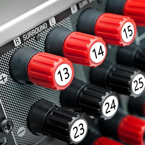 Miniatura 6 de 50 hojas de pegatinas de números del 1 al 200 de 0.4 pulgadas, pegatinas pequeñas de números, 25 juegos de pegatinas consecutivas autoadhesivas