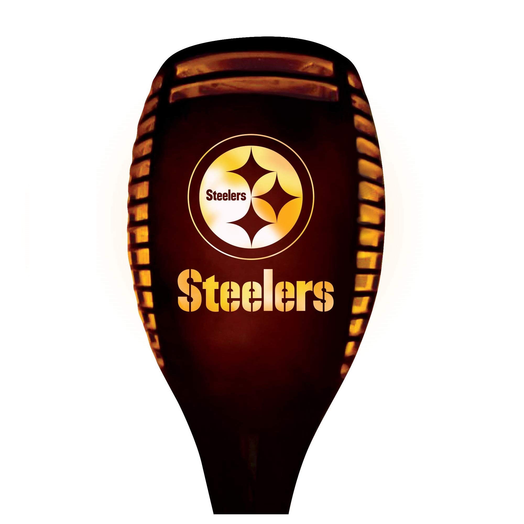 Sporticulture Pittsburgh Steelers NFL LED Landscape Waterproof Outdoor Solar Torch