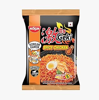 Geki Korean Ramen Spicy Chicken Instant Noodles, 80gm
