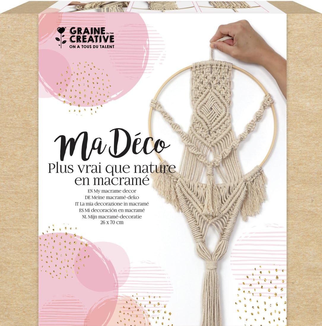 GRAINE CREATIVE Macrame Kit - 70 x 26 cm