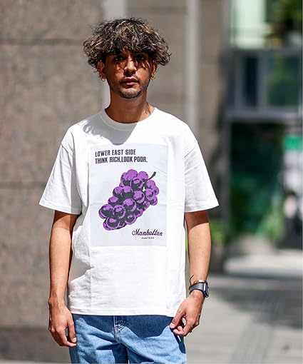 Amazon ジョイント ワークス Manhattan Portage マンハッタン ポーテージ Print T Shirt M ホワイト Tシャツ カットソー 通販