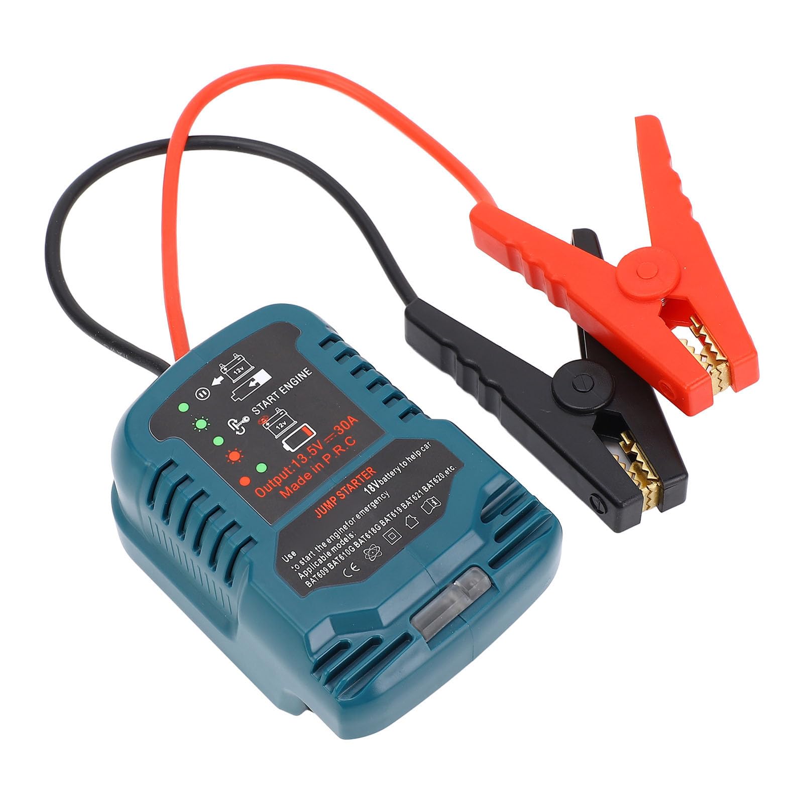 Avviatore di Emergenza per Auto, Design Integrato in ABS con Doppie Maniglie, Pacco Batteria Portatile per Auto da 12 V per Camion e Automobili
