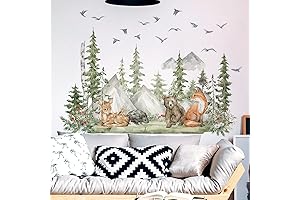 Enigmatic Fox Peel and Stick Wallpaper: A Woodland Odyssey for Kids and Nature Aficionados