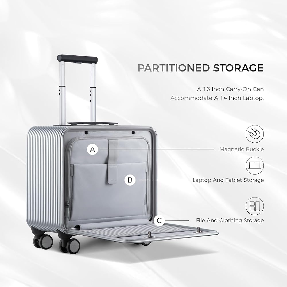 Amazon.co.jp: [TUPLUS] 前開き スーツケース アルミ フロントオープン