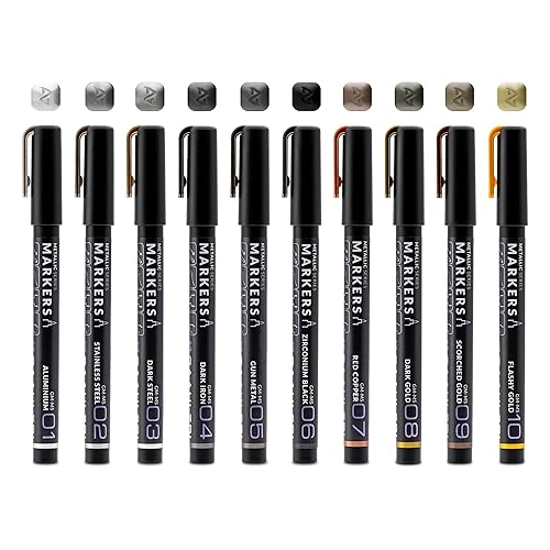 Gaahleri Water Based Acrylic Ink Metallic Series Markers GM-Set