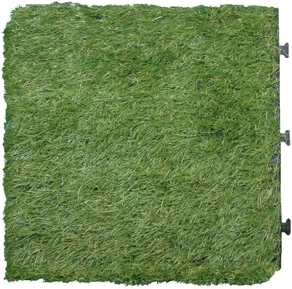 Amazon グリーン 人工芝 パネル ベランダ リフォーム ジョイント式人工芝 パネル ベランダ リフォーム ジョイント式 人工芝生ジョイントマット 10枚セット 30 30cm 人工芝