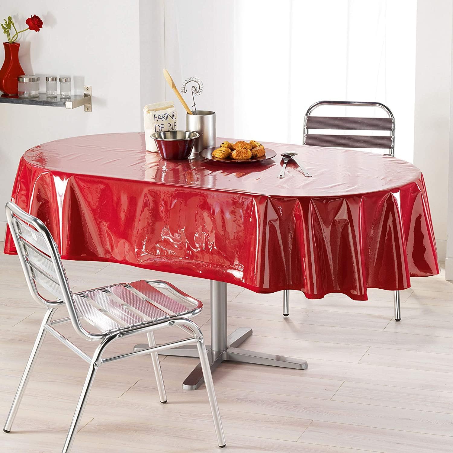 Clear Table Cover Protector Oval Clear Tablecloth