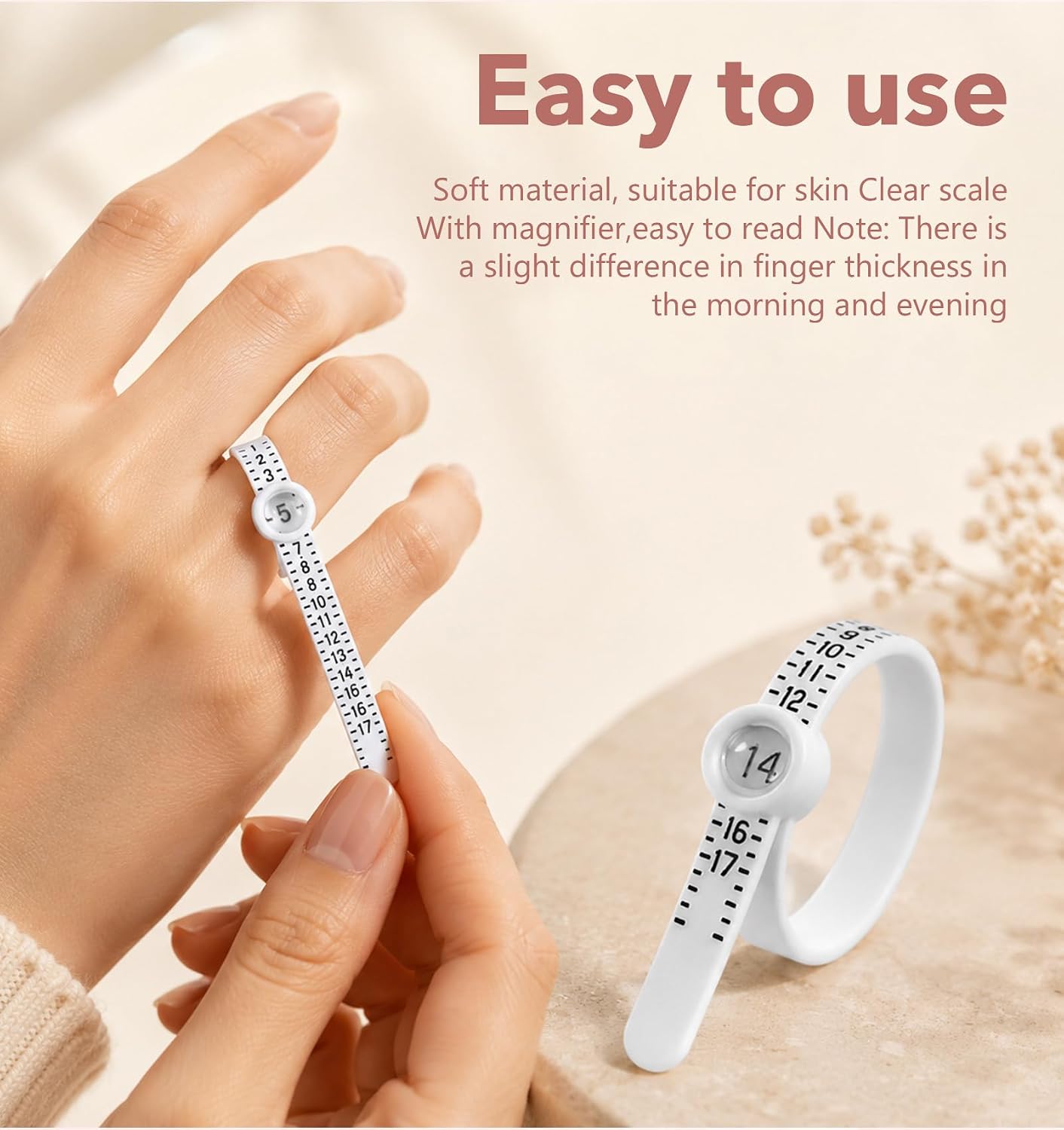 2PCS Bracelet Sizer Measuring Tool, Universal Ring Sizer Measuring Tool image 3