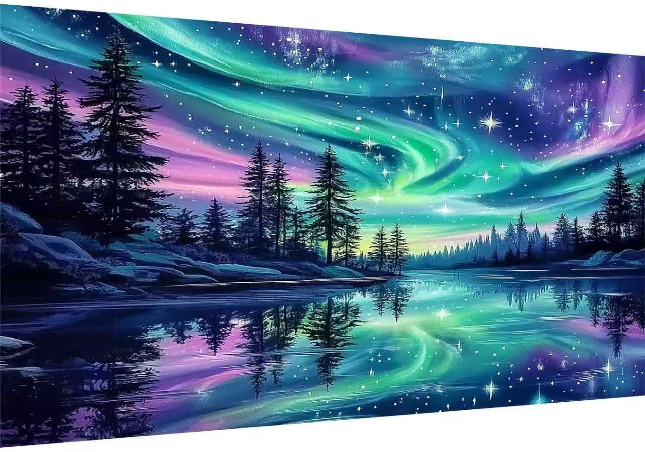 Ekuxom Large Diamond Art Kits for Adults-Waterfall Large Dragon Diamond Painting Kits for Adults-Round Full Drill Waterfall Diamonds Art Painting Kit for Gifts Home Wall Decor 27.5 X 15.7 inch