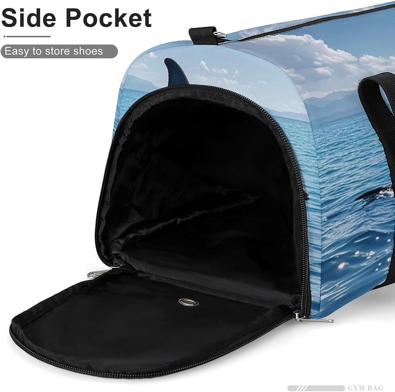 Gym Bag for Men Travel Duffle Bag Jumping Dolphin Tote Bag Weekender Duffel Bag Weekender Bag for Sports