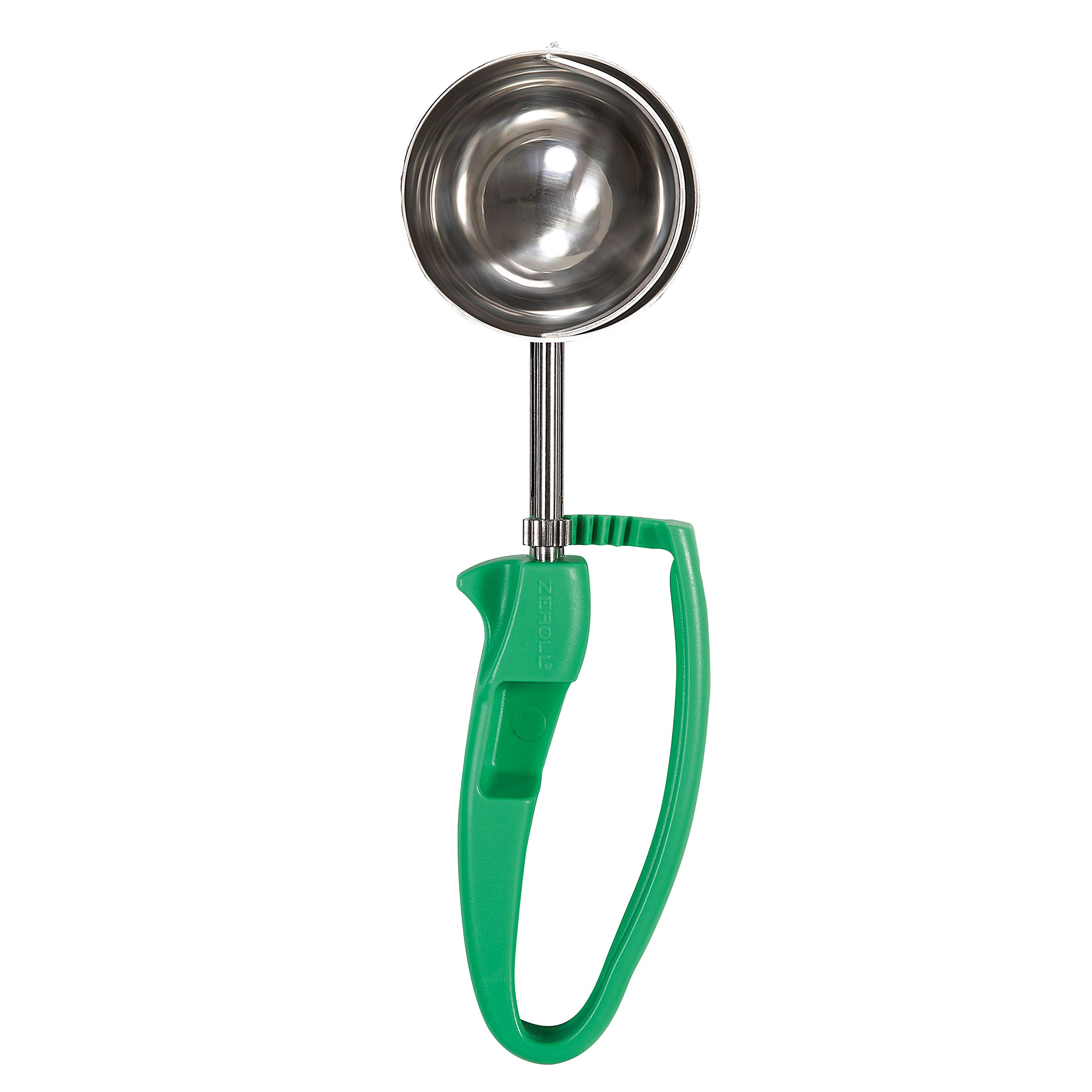 2012 Universal Standard Length EZ Disher Food Portion Control Scoop Designed for Right or Left Hand Use Dishwasher Safe NSF Approved, 2 1/2-Inch, Green