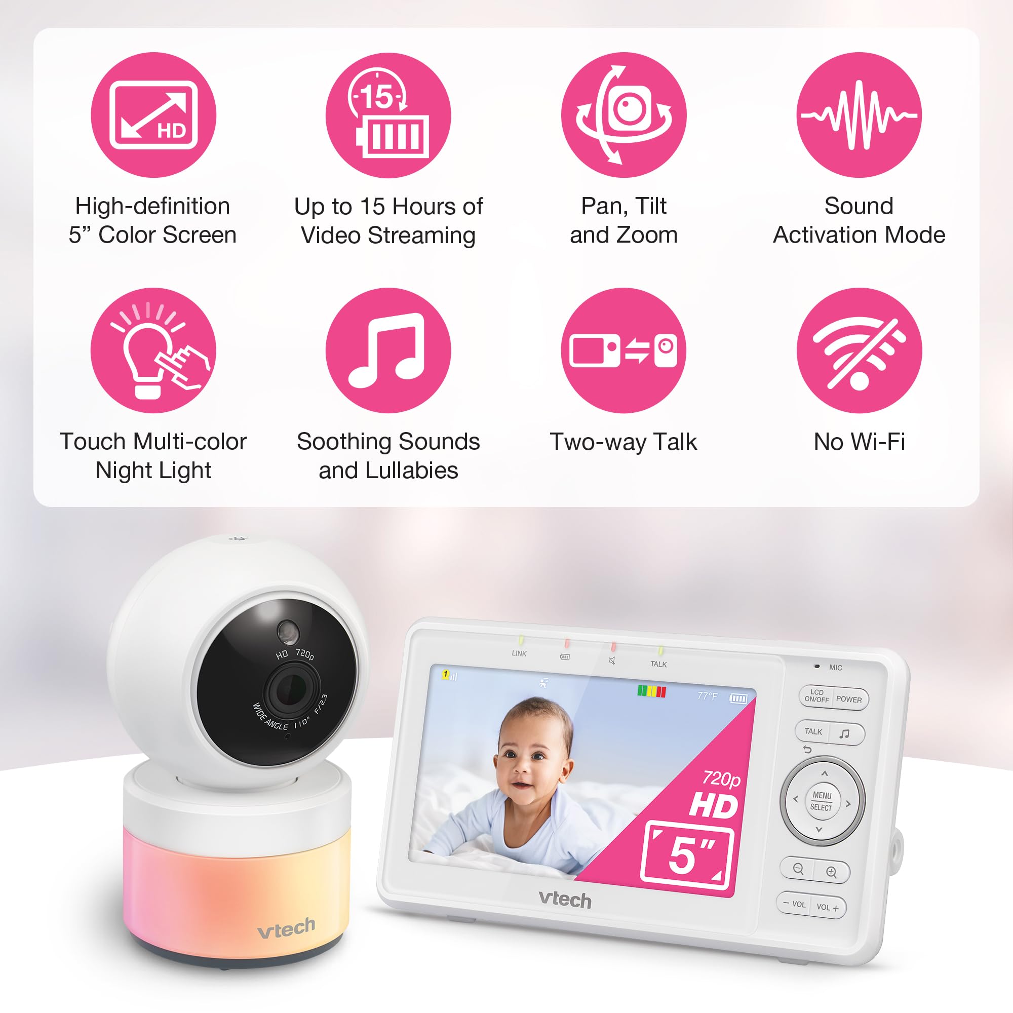 VTech VM5263 5 HD Video Monitor Gallery Image