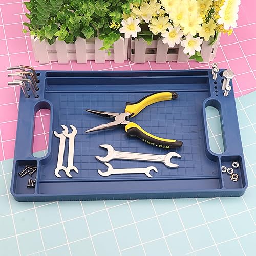 Miniatura 4 de 3 piezas, bandeja de herramientas flexible, bandejas de goma para herramientas, organizador de herramientas antideslizante, goma resistente al calor