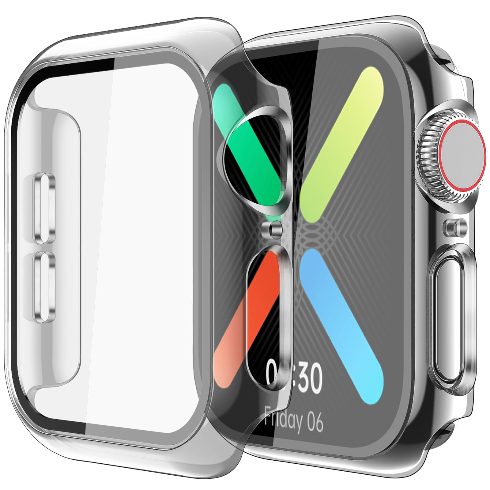 idudu Case for Apple Watch Screen Protector SE 3(2025) SE 2/SE/Series 4 5 6 40mm with Tempered Glass | Slim Guard Bumper | Full Coverage Hard PC Protective Cover | Compatible iWatch 40mm-image-47