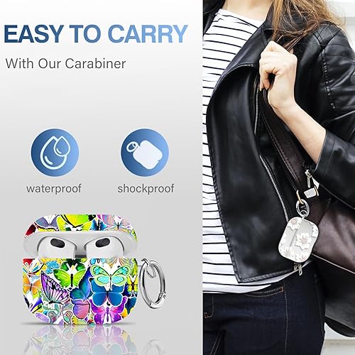 Vista 205 de Maxjoy for AirPods 2nd Generation Case, Unique Design Hard Protective Shockproof Airpods Case Cover with Keychain Compatible with Apple AirPods Sea