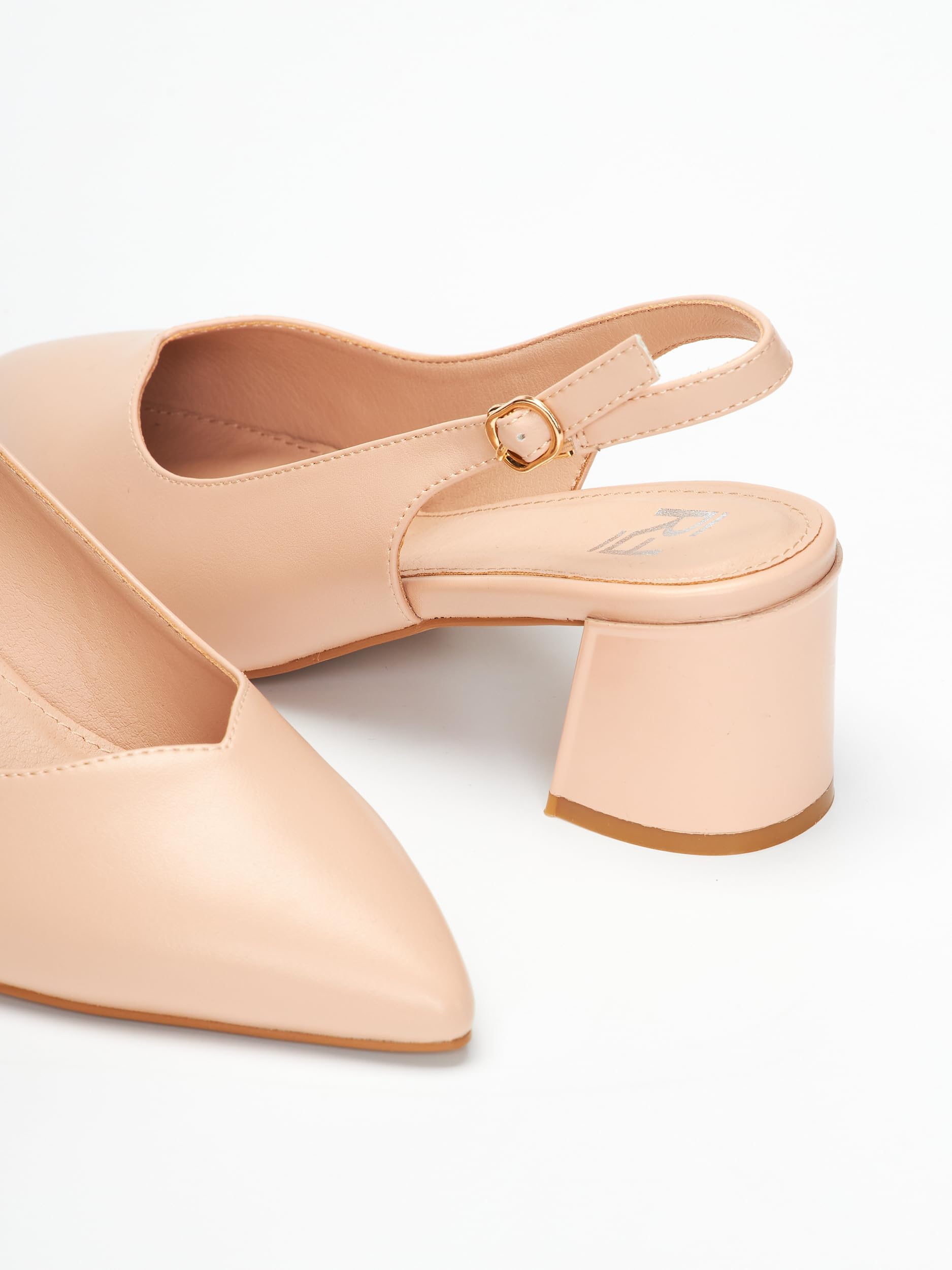 Pumps, scarpe da donna con tacco a blocco, 5,5 cm, morbida finta pelle scamosciata/similpelle, comode décolleté con tacco, bianco/nero/rosso/beige/nude/tortora, cinghie per la schiena