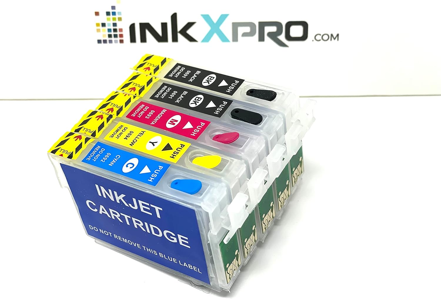 INKXPRO Remanufactured Empty Cartridge Replacement for Epson 69 T069 to use with Stylus C120 CX5000 CX6000 CX8400 CX9400 NX215 NX305 NX400 NX410 NX415 NX515 Workforce 1100 30 310 615
