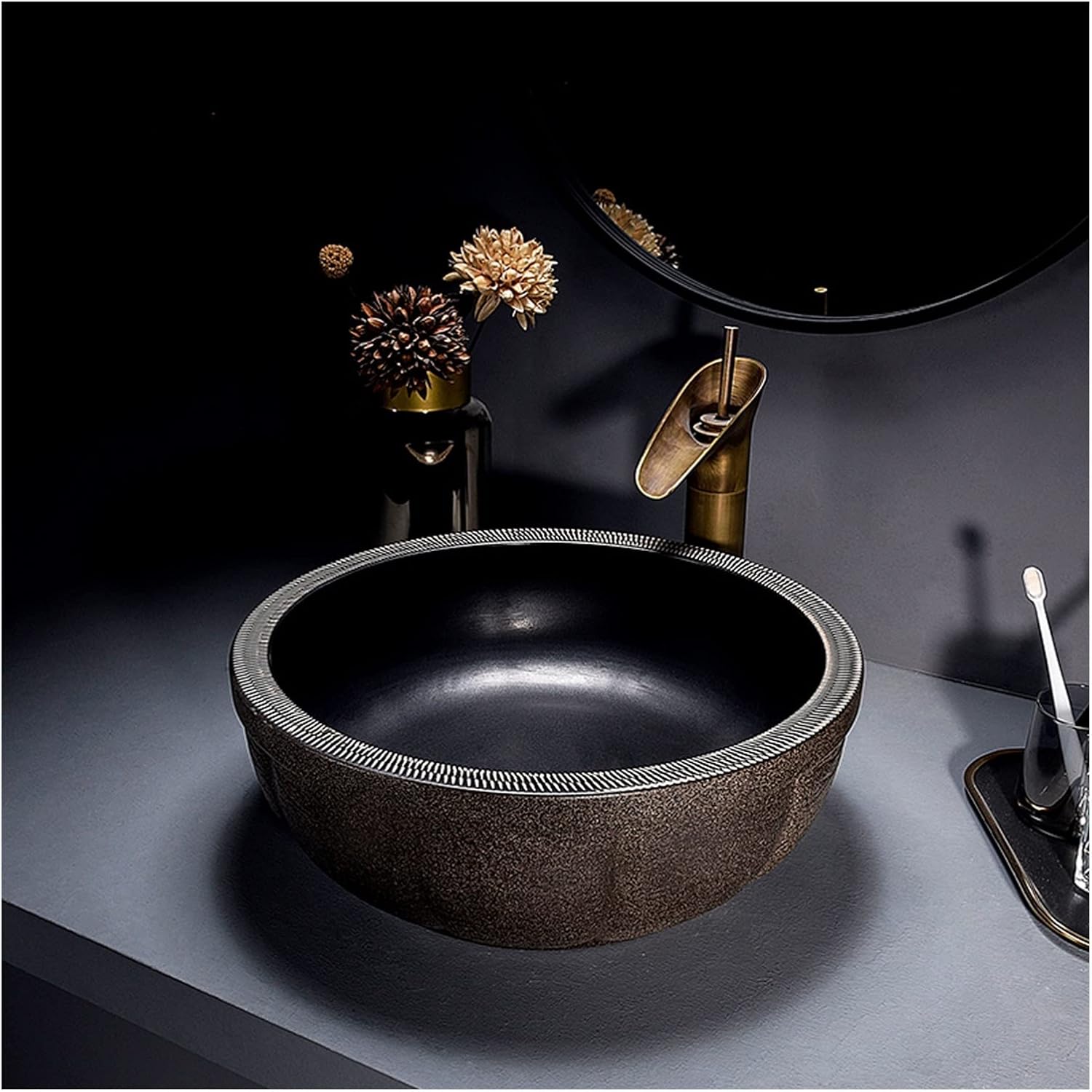 安田敦彦 寒椿 木版画 額縁 アートインテリア