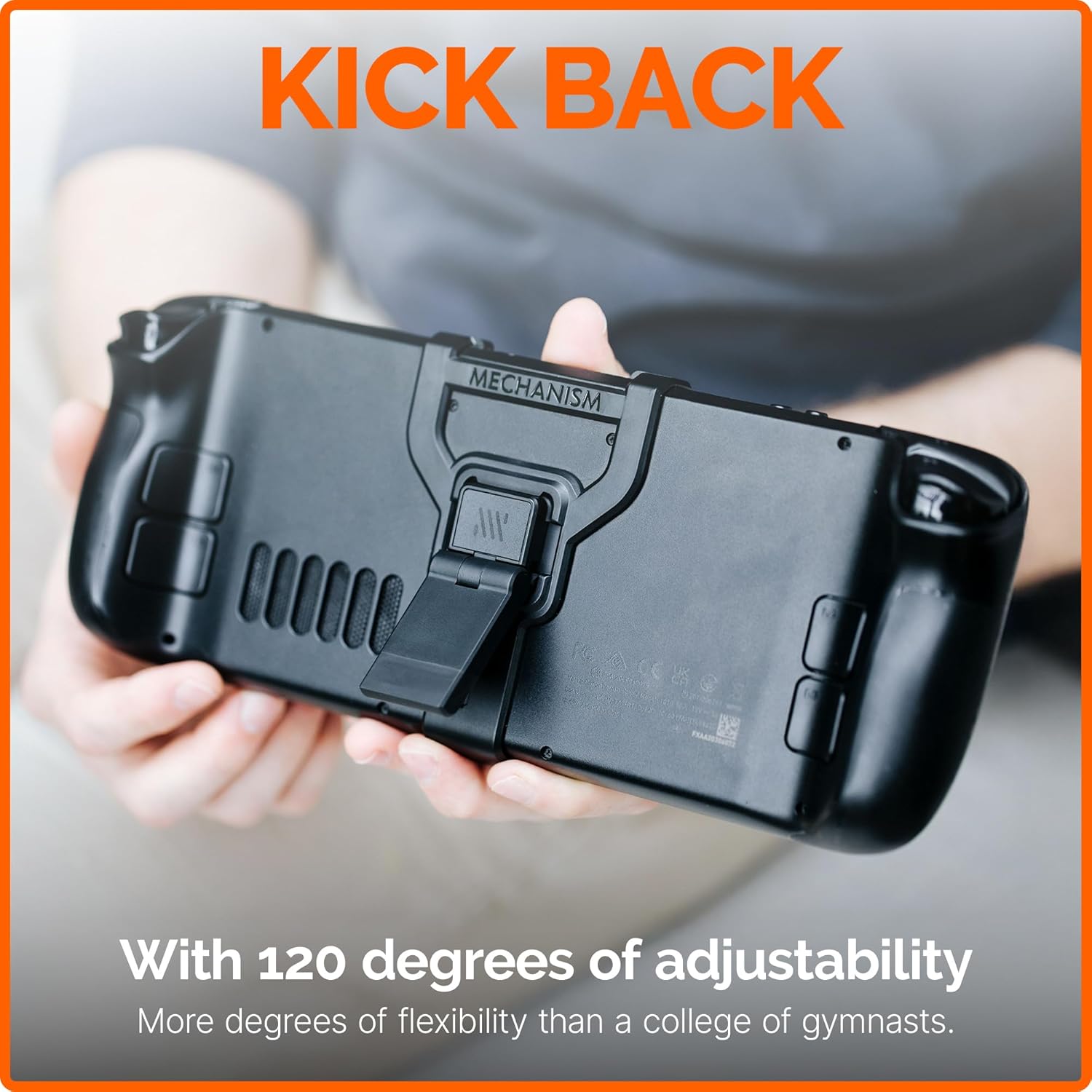 Mechanism Deckmate 7-in-1 Bundle | Steam Deck Kickstand, Battery, SSD, VESA & Wall Mounting Kit | Case Friendly Steam Deck Accessories | Mount Anything