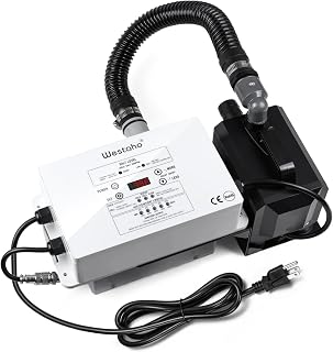 Salt Chlorine Generator & Pool Pump, Westaho Salt Water Pool Chlorinator System with Integrated Design, USA Made Titanium Cell, Designed for Above Ground Pools Up to 15,000 Gallons