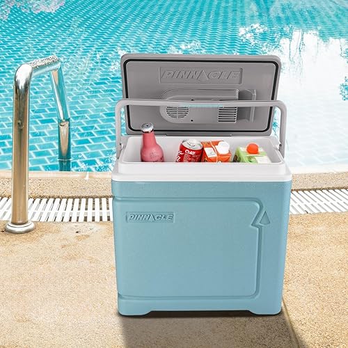 Miniatura 9 de Pinnacle Thermoware - Enfriador eléctrico grande de 30 litros para bebidas frías y calientes y alimentos - Enfriador de viaje de 12 V para