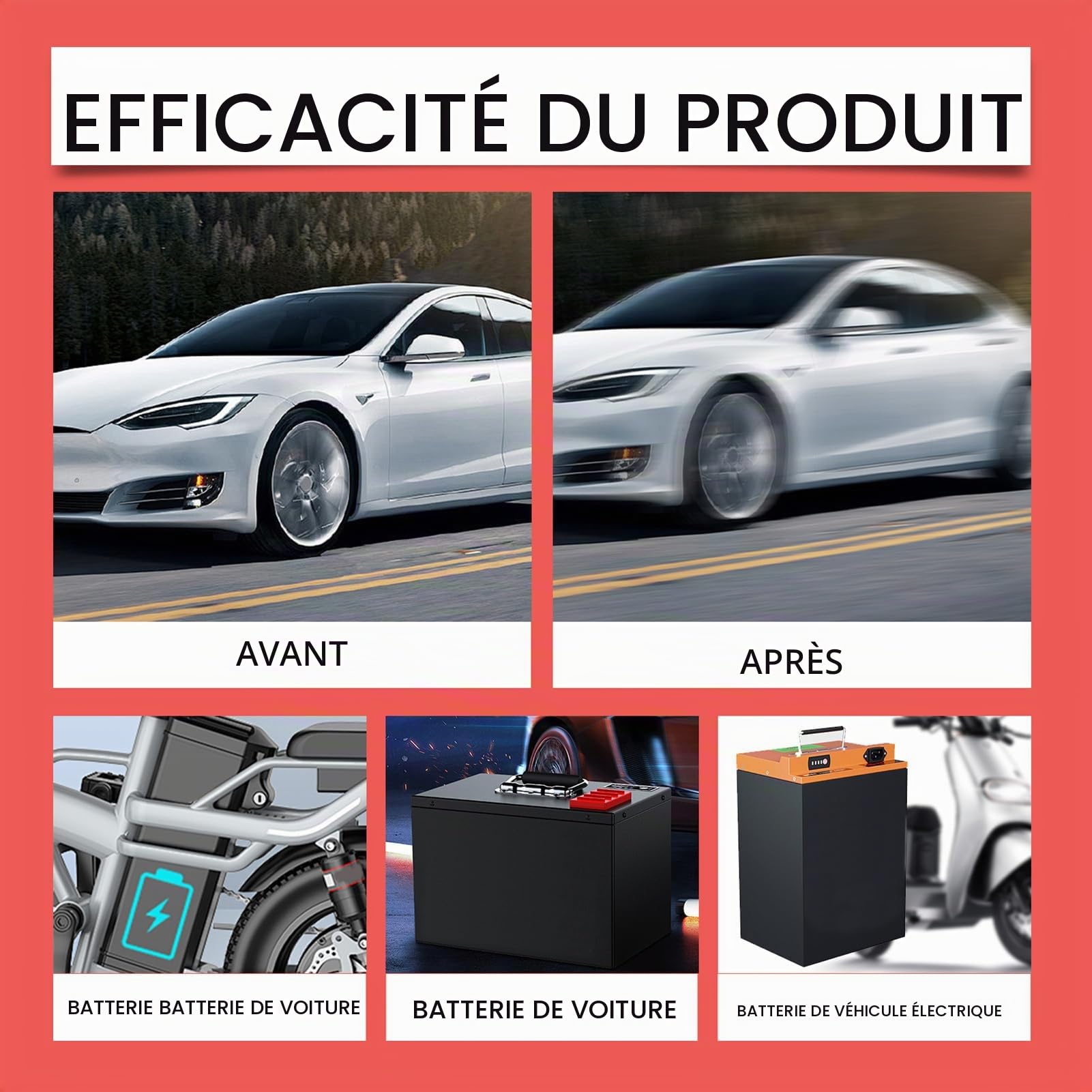 Liquide de réparation de Batterie de Voiture - Réparation de Batterie sûre et - Longue durée de Vie - - pour Voitures de Golf - Universel - 100 ML