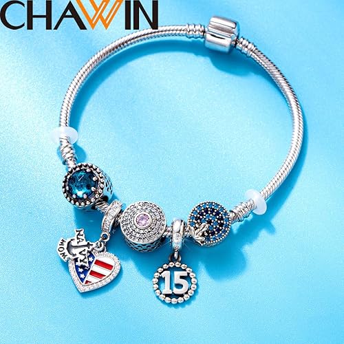 Miniatura 4 de 16,17,18,19,20,21,22,24,25,26,30,32,33,35,37,40,49,50,60,69,77,80,88,99 Dijes de Números de Plata de Ley 925 Colgantes Abalorios Compatibles con