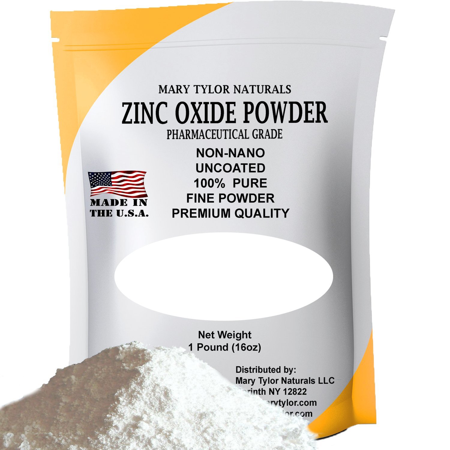 Buy Zinc Oxide Powder 16 oz Made in the USA, Non Nano Zinc Oxide