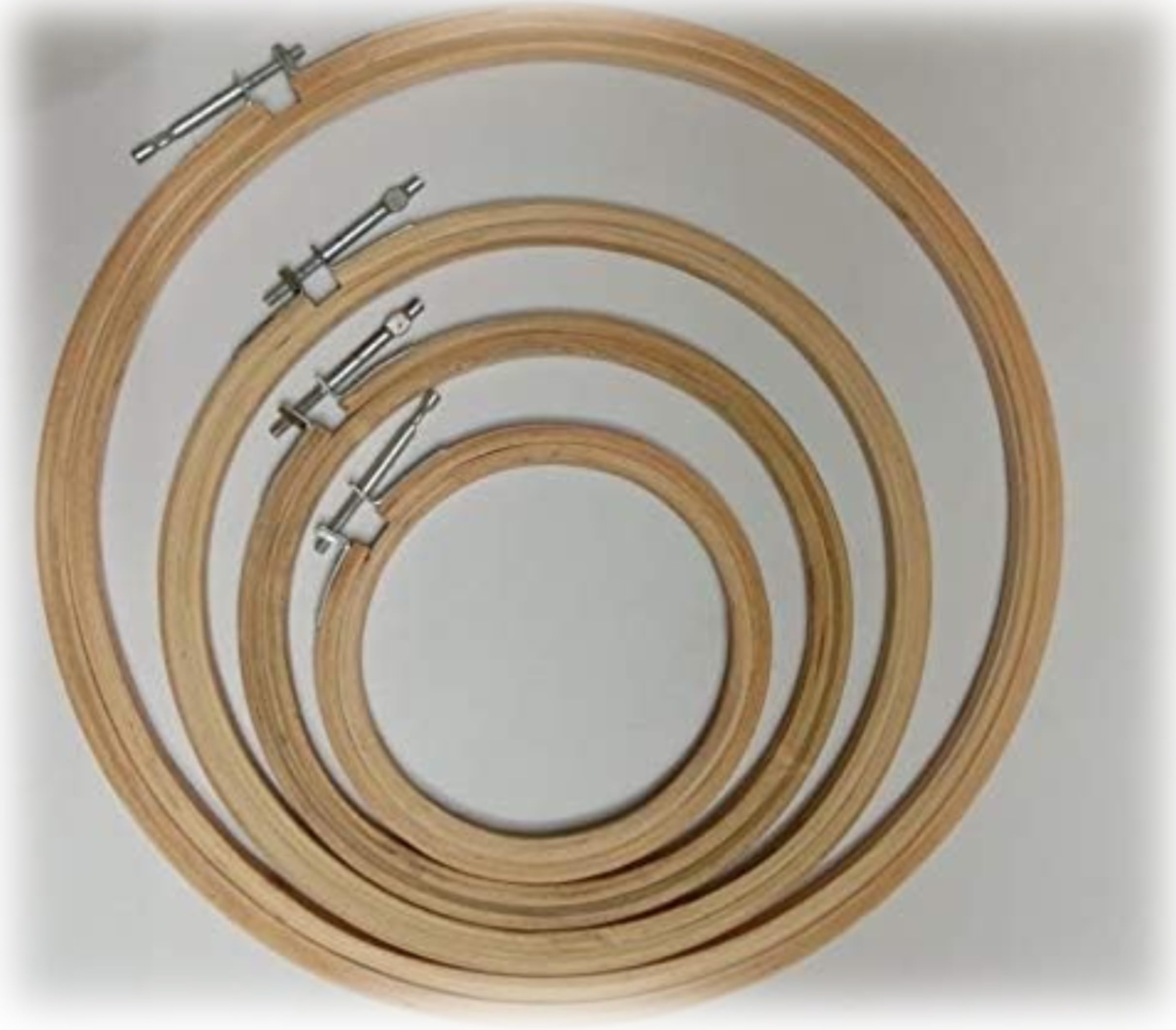 Labifie Wooden Embroidery Hoop Ring Frame : Size - 5",6",7",8",9",10",12" Inches (Set of 7 Pieces)-image-36
