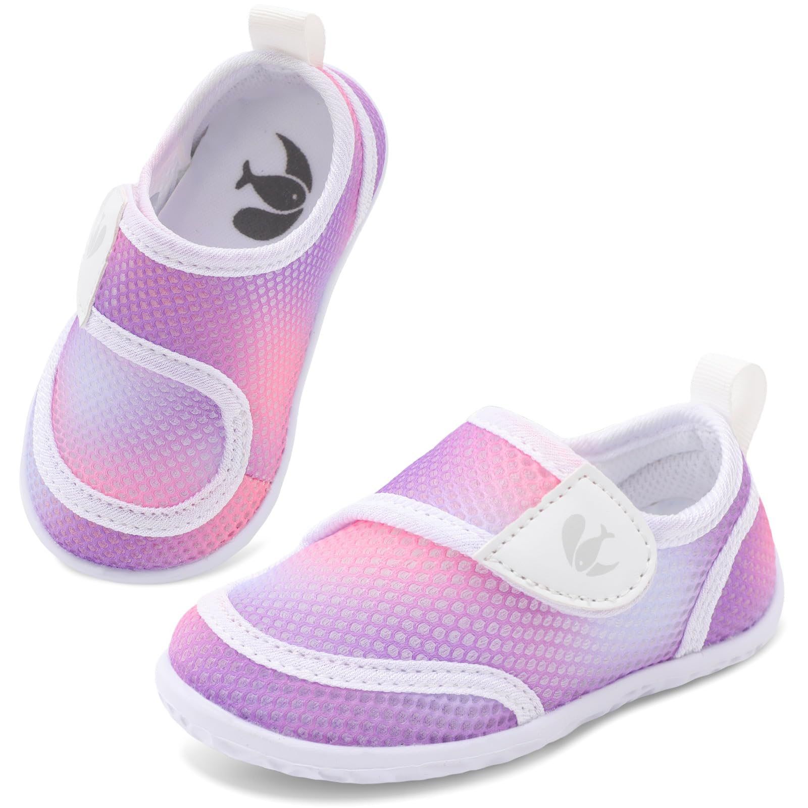 FEETCITY Toddler Water Shoes Boys Girls Swim Shoes Quick Dry Kids Aqua Socks Barefoot for Beach Swimming Pool