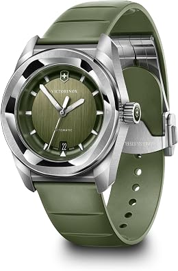 Victorinox Concept One Automatic Green Dial Green Rubber Strap Watch 39mm - 242058