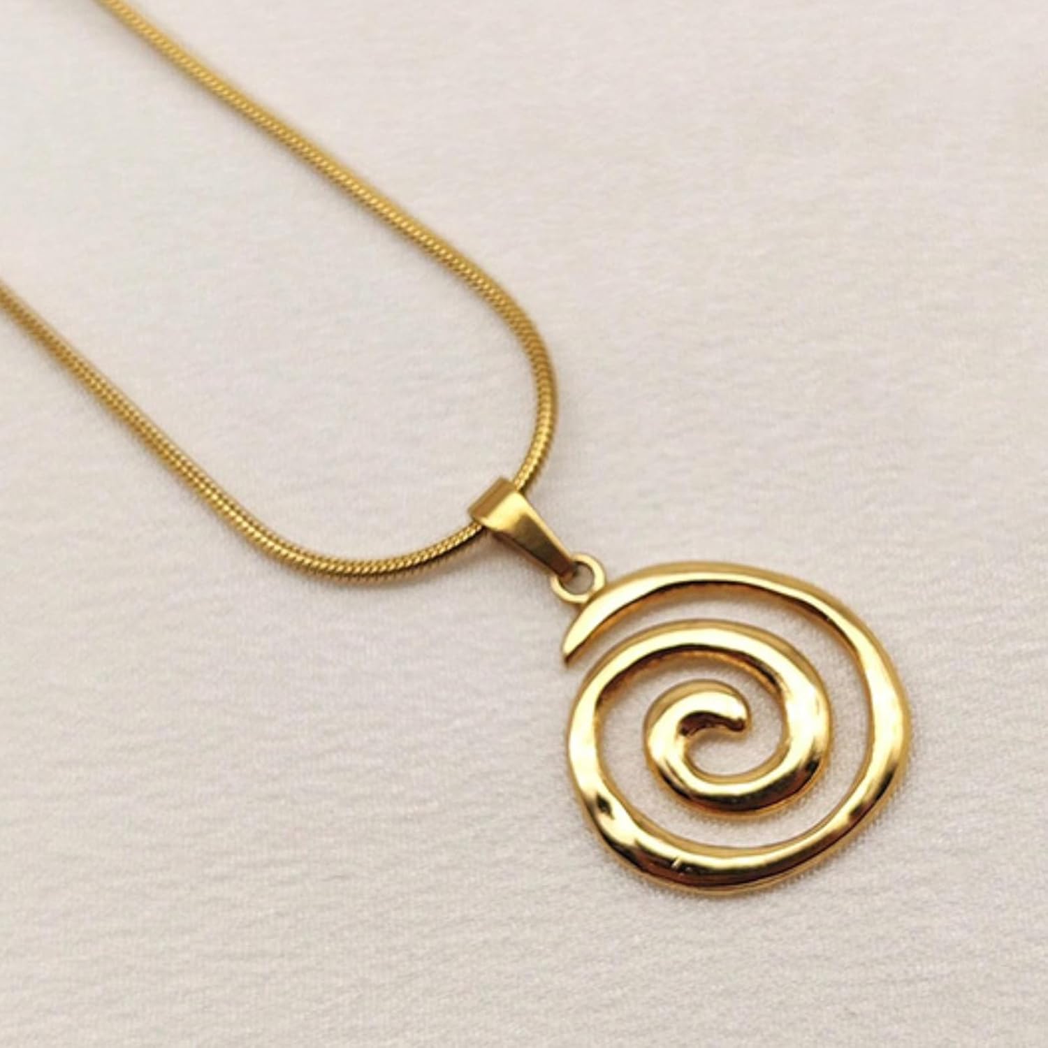Spiral Necklace for Women Dainty Gold Necklaces Charm Necklace Beach Costume Accessories Statement Necklaces for Women - Image 7