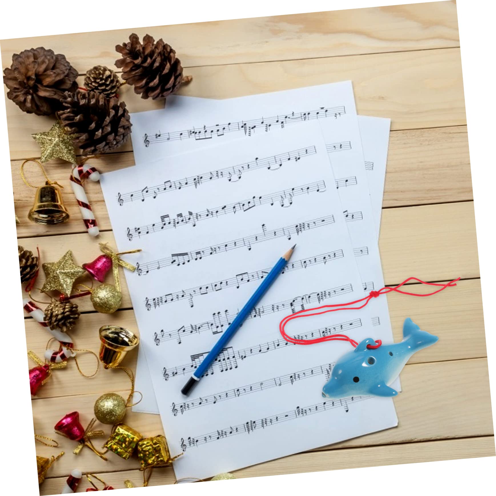 OFFSCH Ceramic Ocarina for Beginners Portable Music Instrument Creative Design for Durable and Resonant Sound for Music Lovers