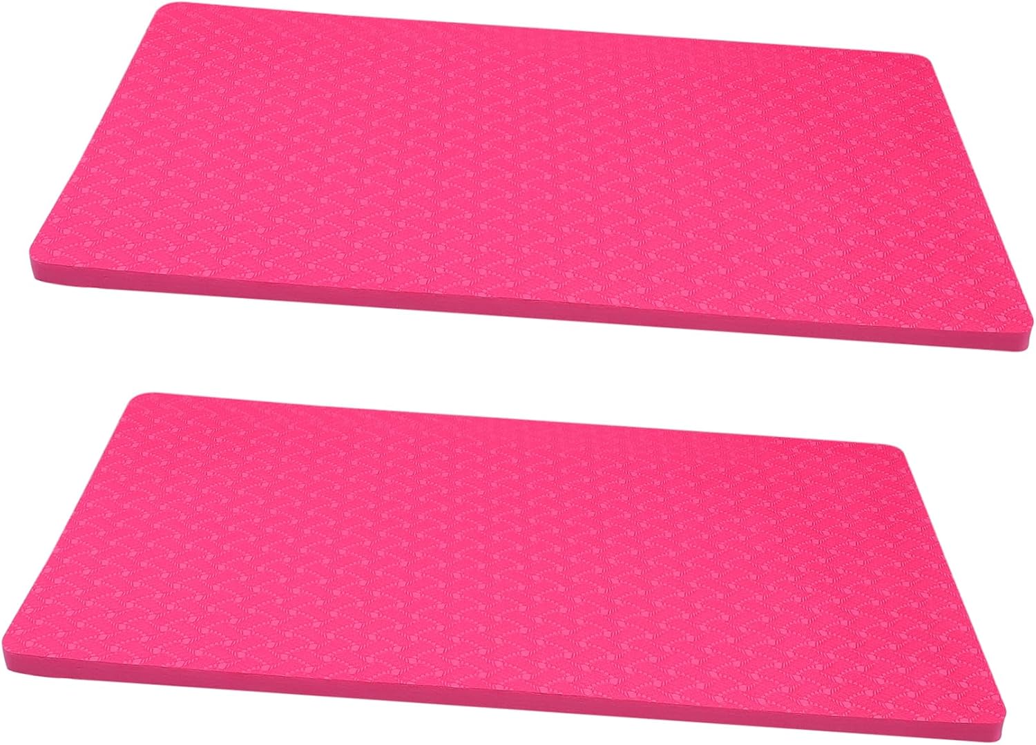 Toyvian 1 Pair Skid Tpe Yoga Mat for and Gymnastics Comfortable Thickness for Home Workouts Lightweight Portable Fitness Exercise Mat