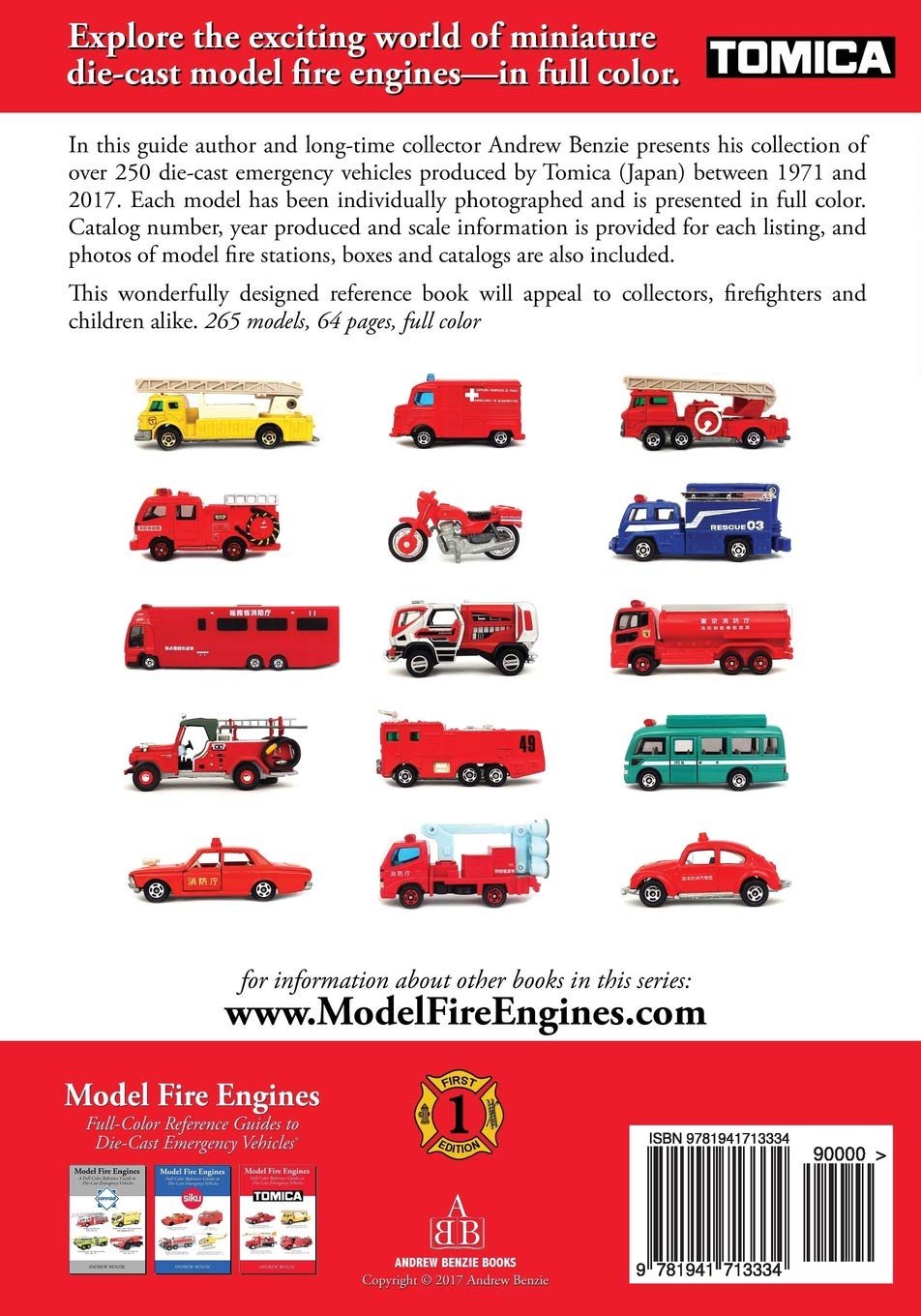 Model Fire Engines: Tomica: Full-Color Reference Guides to Die-Cast Emergency Vehicles      Paperback – December 10, 2016