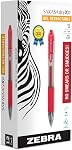 Zebra Pen SARASA Dry X20 Retractable Gel Pens, 0.7mm Medium Point, Black Ink with Rapid Fast Dry Ink Technology, Ideal for the Left Handed, Elimates Smudging and Smearing in Seconds, 4-Pack (46814)