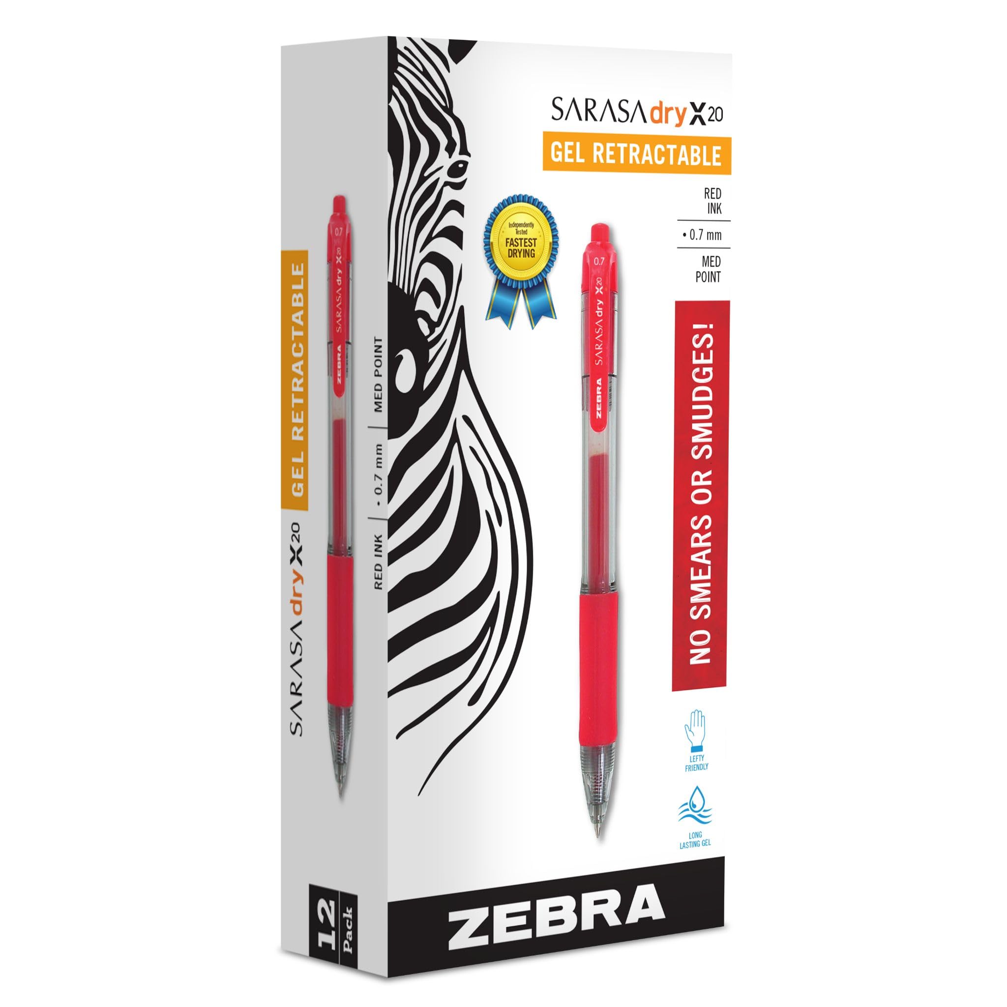 Amazon.com: Zebra Pen Sarasa Dry X20 Retractable Gel Pens, 0.7mm