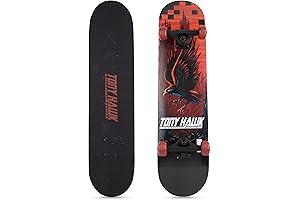 Tony Hawk's Ideal Signature Series Skateboard for Beginners and Seasoned Riders