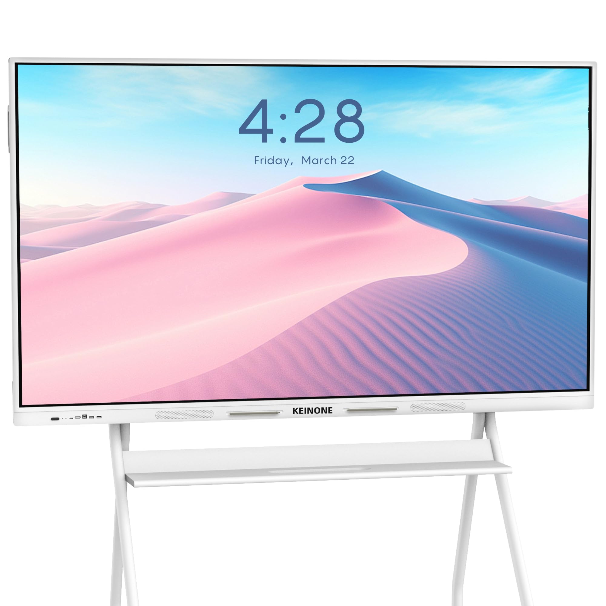 Smart Board for Classroom, 65" 8+128 GB Interactive Smartboard Built-in Android OS & Open App Ecosystem - 4K Touchscreen Electronic Digital Whiteboard for Home Office School Studio Display