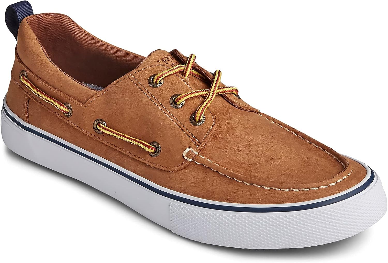 Sperry TopSider Mens Bahama 3Eye Shoes, 6.5 UK, Tan/White Amazon