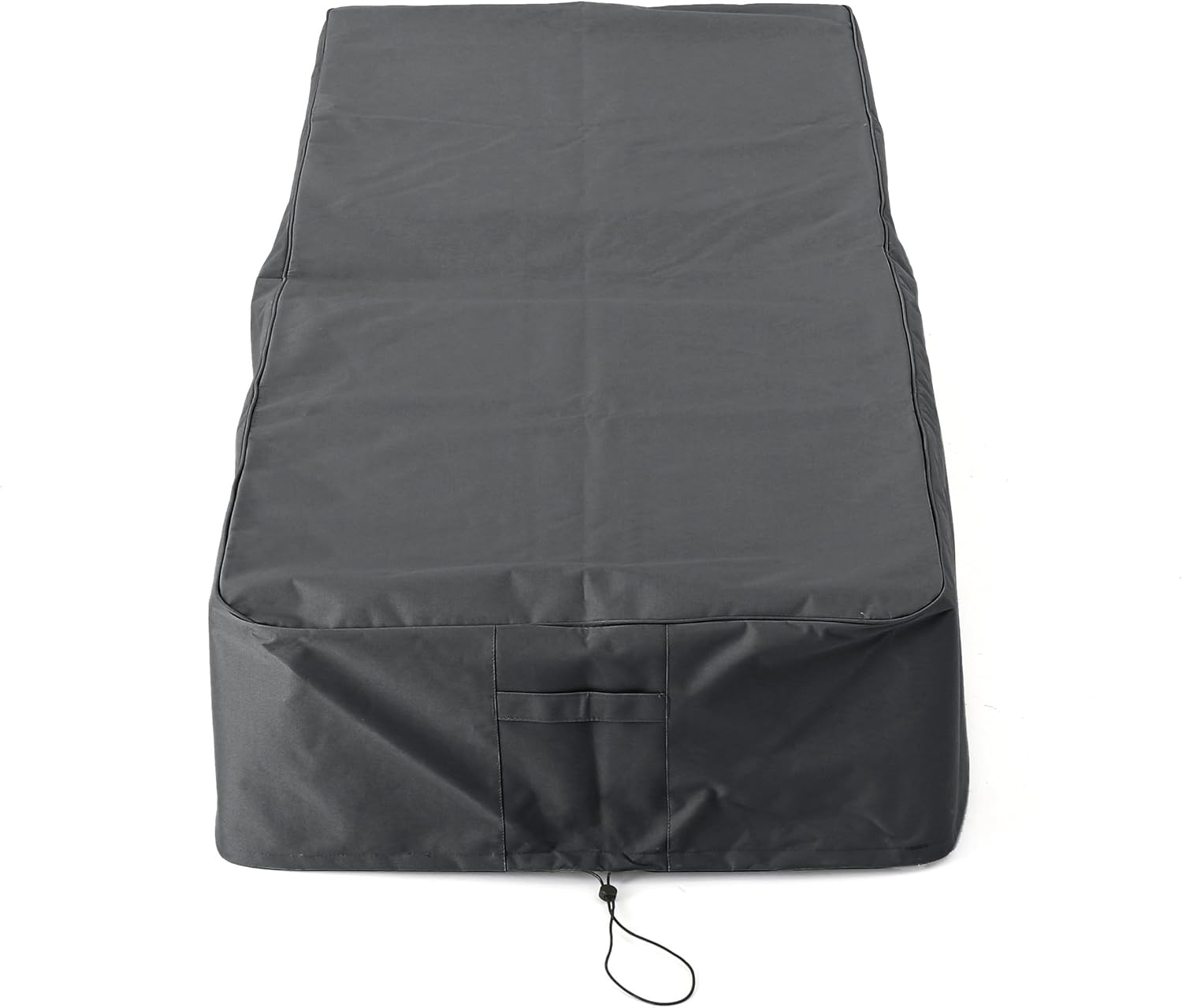 Outdoor Chaise Lounge Cover Set of 2 Waterproof Patio Furniture Protector Gray Weather Resistant Lounge Chair Cover with Drawstring 83x30 Inch Garden Deck Shield