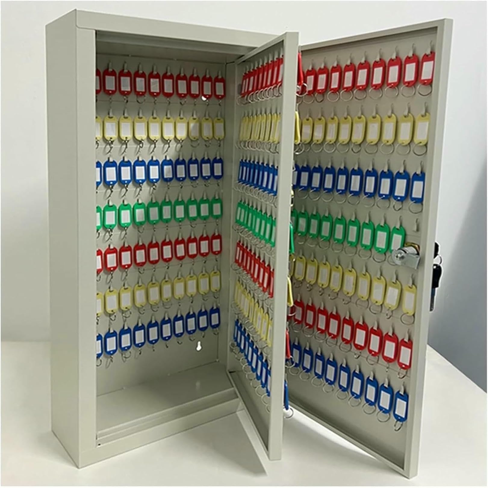 Caja de Seguridad para Llaves de Pared con Armario Organizador Grande y Etiquetas de Colores