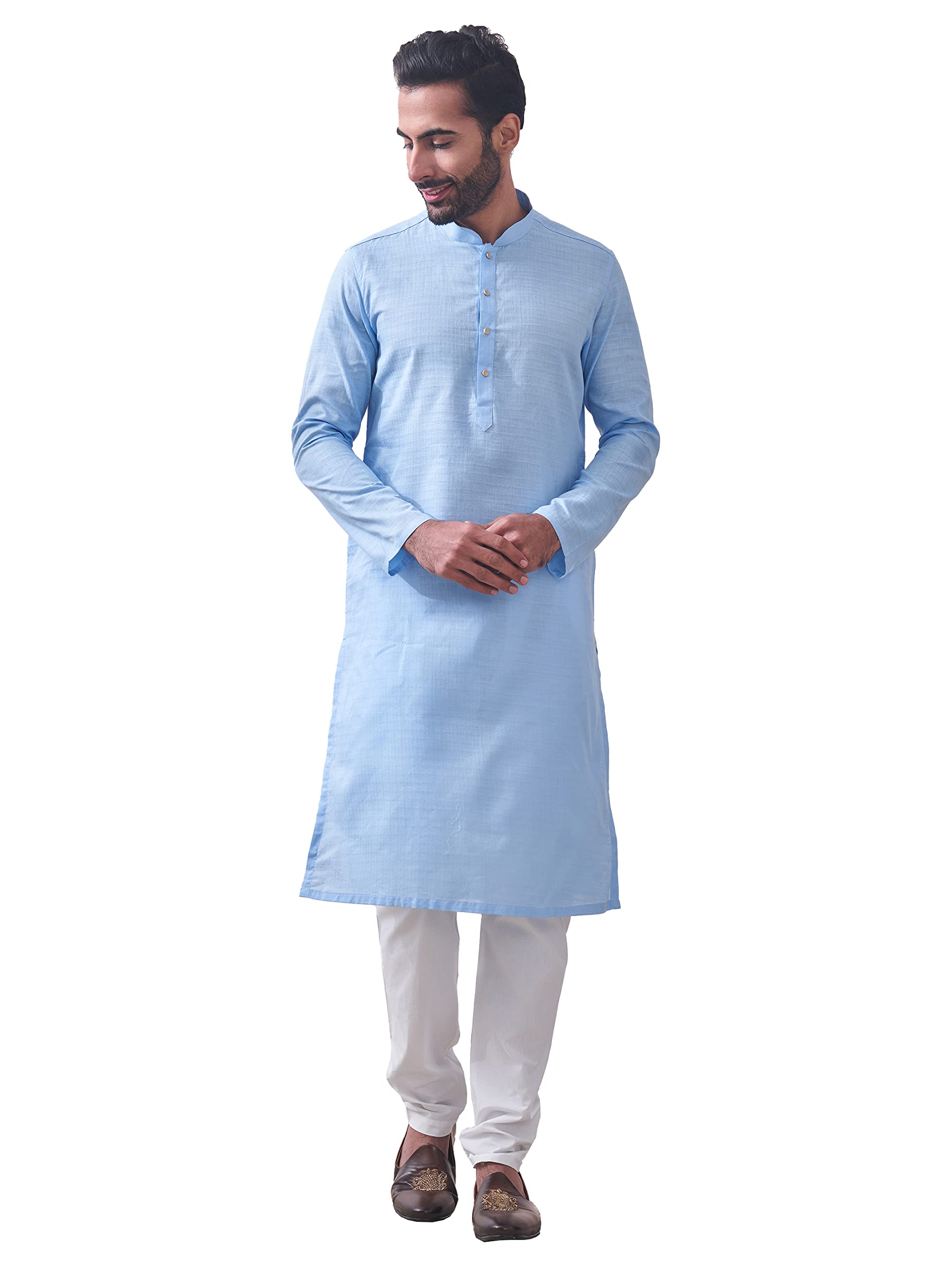 manyavar Men's Ethnic Kurta Set (2pcs)-picture-13