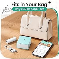 Vista 9 de Phomemo - Minimpresora inálambrica de bolsillo con Bluetooth, impresora portátil al instante