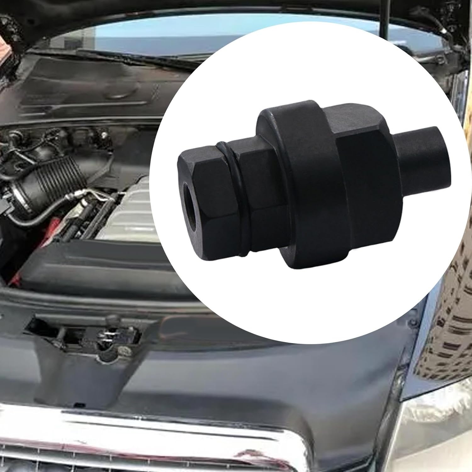 T40058 Crankshaft Turning Socket Tool, Camshaft Key Assembly Crankshaft Pulley Tool for A8 2003 6 Cylinder Engine 3.2 Fsi