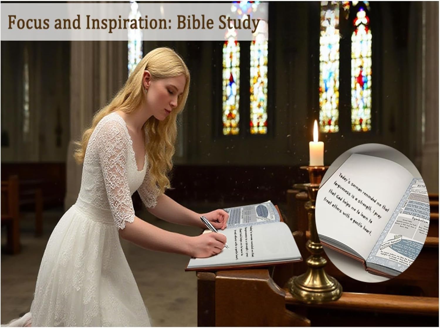 Bible Study Guide for Women & Men – 66-Page Guide with Complete Book Summaries & Devotional Journal for Spiritual Growth | Premium Hardcover Faith Journal for Daily Reflection & Prayer
