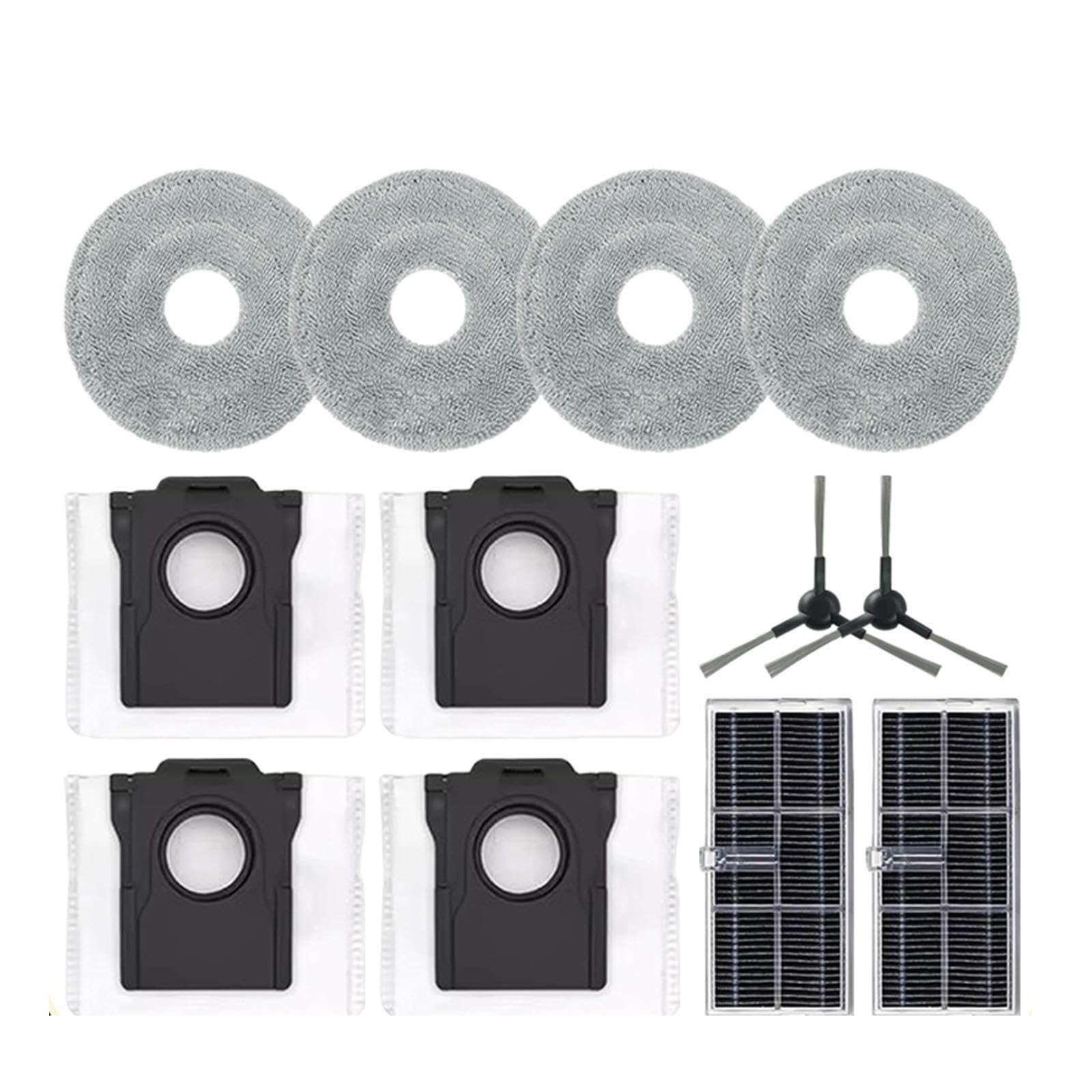 Compatible With X30 Ultra Pro Vacuum Cleaner HEPA Filter Side Brush Mop Pad Dust Bag