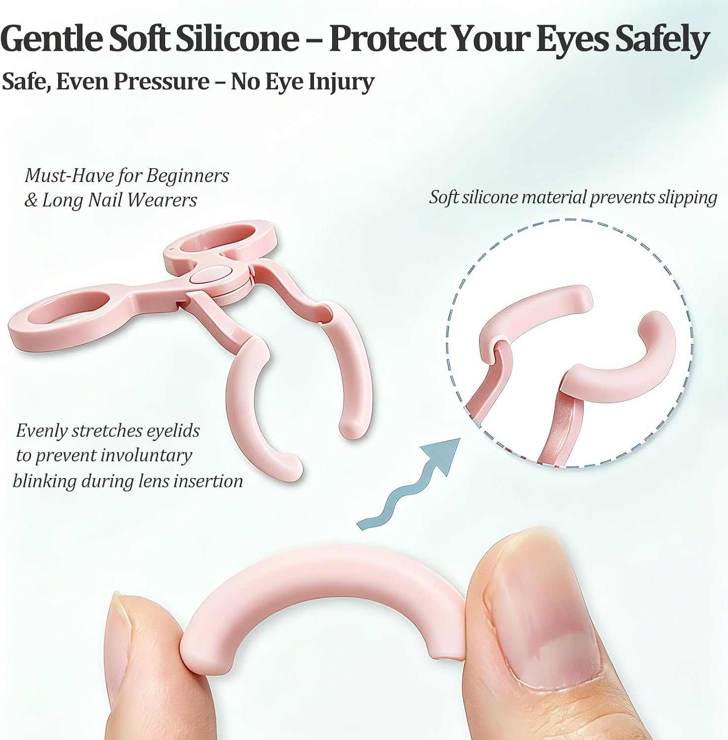 Contact Lens Applicator Tool — Eye Contact Removal Tweezers, Scleral Lens Inserter, Portable Contact Lens Cleaner Washer, Contact Lens Case, Contact Lens Eyelid Wearing Tool for Travel