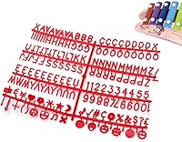 Vista 3 de 2018 Letras para tableros de letras de fieltro intercambiables 3/4 "- Letras de tablero de letras universal de fieltro (1120 piezas)