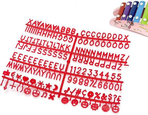 Miniatura 3 de 2018 Letras para tableros de letras de fieltro intercambiables 34 "- Letras de tablero de letras universal de fieltro (1120 piezas)